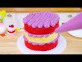 Ice Cream Making 💕Colorful Miniature Chocolate Ice Cream Decorating Idea 😯 Mini Cakes Recipe