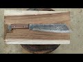 Homemade Rambo IV Style Machete From An Old Big Saw