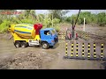 MOBIL TRUK CANTER FUSO OLENG DITABRAK KERETA API RC, DUMTRUK TRONTON, DAMKAR, EXCAVATOR BEKO KERUK