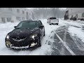 Chevy Silverado stuck in snow with Mazdaspeed3