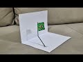 3d drawing flag brasil on paper for beginners