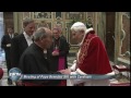 Pope Benedict XVI greets College of Cardinals - 2013-02-28- EWTN