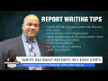 Training Time With Terry - Write Incident Reports in Five Easy Steps