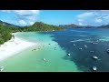 FLYING OVER SEYCHELLES 4K UHD - Relaxing Music Along With Beautiful Nature Videos - 4K Video