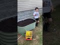 4 year old creates his own raised bed garden with mama