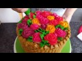 Basket of Flowers Cake