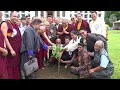 ༧གོང་ས་མཆོག་གི་སྐུའི་ཞབས་པུས་ཀྱི་འཕྲོད་བཞེས་ལེགས་གྲུབ་ཀྱིས་བཞུགས་གནས་མགྲོན་ཁང་དུ་སྐུ་ངལ་གསོ་བཞིན་པ།