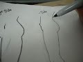 How to draw women's legs: Side