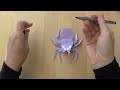 Origami Araignée facile - Halloween