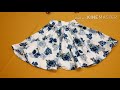 Full umbrella skirt  5 to 6 year girl cutting and stitching