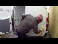Removing the vinyl sticker glue from our van #3