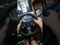 Driving the G920, with my phone mounted at my shirt to record