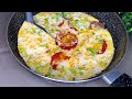 1 tomato with 3 eggs! Quick breakfast in just 5 minutes / simple and delicious😋