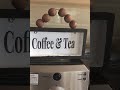 Thrift Store Wood Sign Upcycle! Coffee Tea Decoupage Laser Printer Sign Reverse Text
