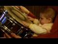 Amelia's first drum experiences (ages 6 to 8 months)