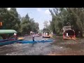 Turistas sufren el terremoto en México 19/9/2017 en xochimilco.