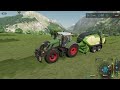 Feeding Animals ( Cows & Chicken ), Mowing  & Baling Grass│Alpenmap ( Erlengrat)│FS 22│Timelapse#1