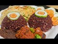 HOW TO MAKE GHANA’S DELICIOUS 🇬🇭STREET WAAKYE IN FEW MINUTES. Rice and beans | updated #streetfood