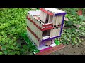 House Design | Modern House 2 Storey | 4m x 5m With 2 Rooms And Shop |House Model Making Matchsticks