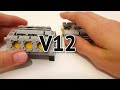 Lego Technic Engines: V12, V6, V2, F6, F2 Boxer, I6, I3, and Thumper (+ instructions)