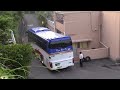 How to maneuver tourist bus in tight situation？？　JAPAN Tourist Bus movie.