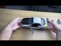 Motorhelix 1/18 Nissan GT-R R34 White with carbon fibre hood and BBS rims | Unboxing ASMR