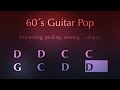 60´s Guitar Pop, backing track in D major, 75bpm. Play along, improvise, practice, have fun!