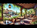 Spanish Café Vibes | Boost Your Creativity and Focus with Relaxing Music & Plaza View