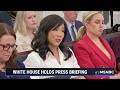 LIVE: White House holds press briefing