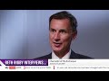 Beth Rigby Interviews... Chancellor Jeremy Hunt