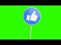 LIKE Button Animated - Green screen Full hd Download - No copyright