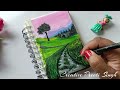 How to Paint a beautiful Landscape painting| full tutorial |