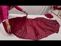 Anarkali Gown Cutting & Stitching-साड़ी से बंद कलियों का घेरदार गाउन बनाने का सबसे आसान तरीका I