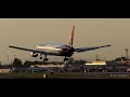 Hawaiian Airlines 767-332ER Evening Landing at San Jose Int'l Airport