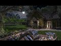 Countryside Cottage   Night Ambience   Tree Wind & Forest Nature Sounds