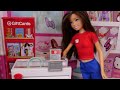 Barbie School Supply Shopping for Mini Toys with Barbie Family