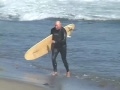 Ian Cairns riding a FireWire Longboard! at Trestles 2010.mov