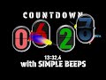 bounce circle flip clock 20 minute countdown with simple beeps timer alarm🔔