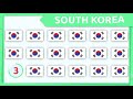 ASIA - Find the Different Flag - Flags of Asia - Visual Attention Skills for Kids