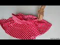 Umbrella Cut Double Layer Baby Skirt Cutting and Stitching | Baby Skirt Cutting and Stitching