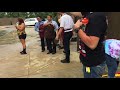 Cracker Barrel Manager Dre Pied and Pelted with Water Balloons