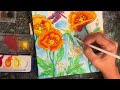 Watercolor flowers OR finishing the absolute worst painting ever put on YouTube