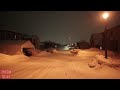 Snowy Walk in Quiet Quebec Suburbs ❄️ 4K Relaxing Night