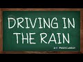 Paano Magmaneho Kapag Umuulan || Driving in the Rain