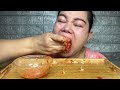 Nasi Plus ayam goreng geprek pake bakwan cabe rawit sambal pedas satu mangkok Mukbang