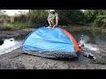 Wilderness Camping - Solo Bushcraft Camp In Forest