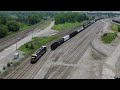 Interchanging with the South Buffalo Railway *Drone Video*