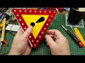 LED safety triangle -repair/teardown