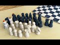 making a ceramic chess set | from clay to table