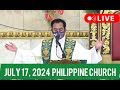 QUIAPO CHURCH LIVE MASS TODAY REV FR DOUGLAS BADONG JULY 17,2024